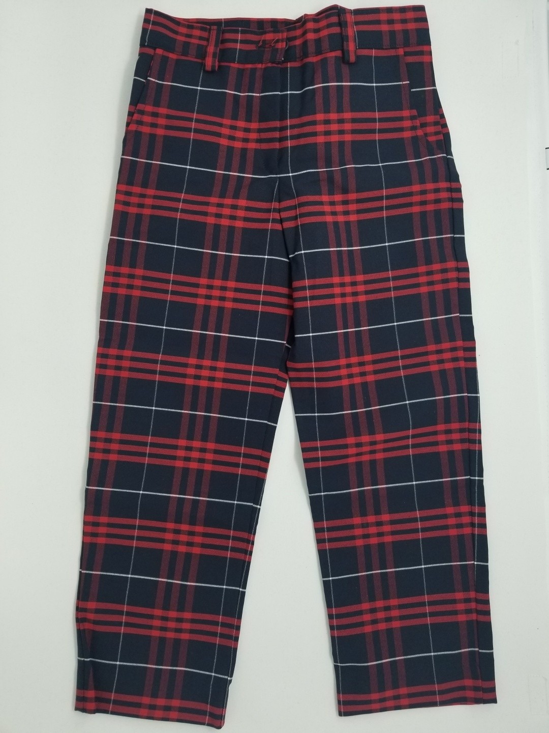 Girls Plaid Pants- Flat Front - Pants - Girls