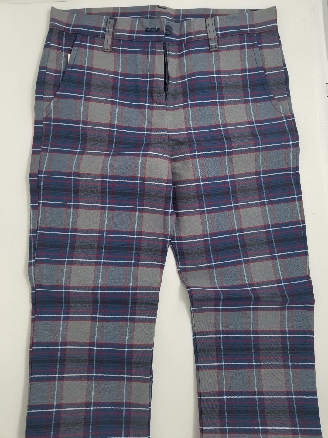 Girls Plaid Pants- Flat Front - Pants - Girls