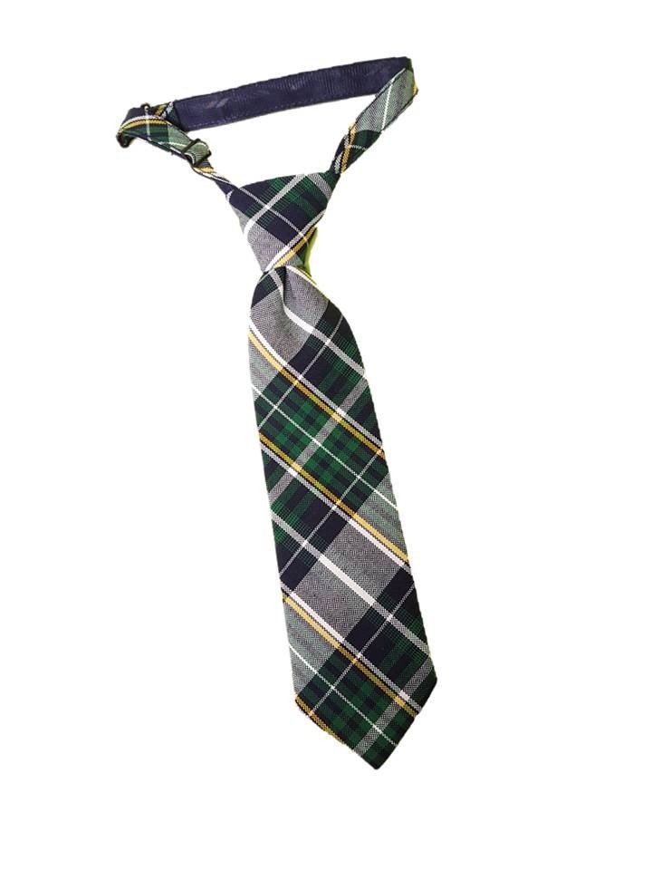 Boys Clip-On Tie-Plaid 5