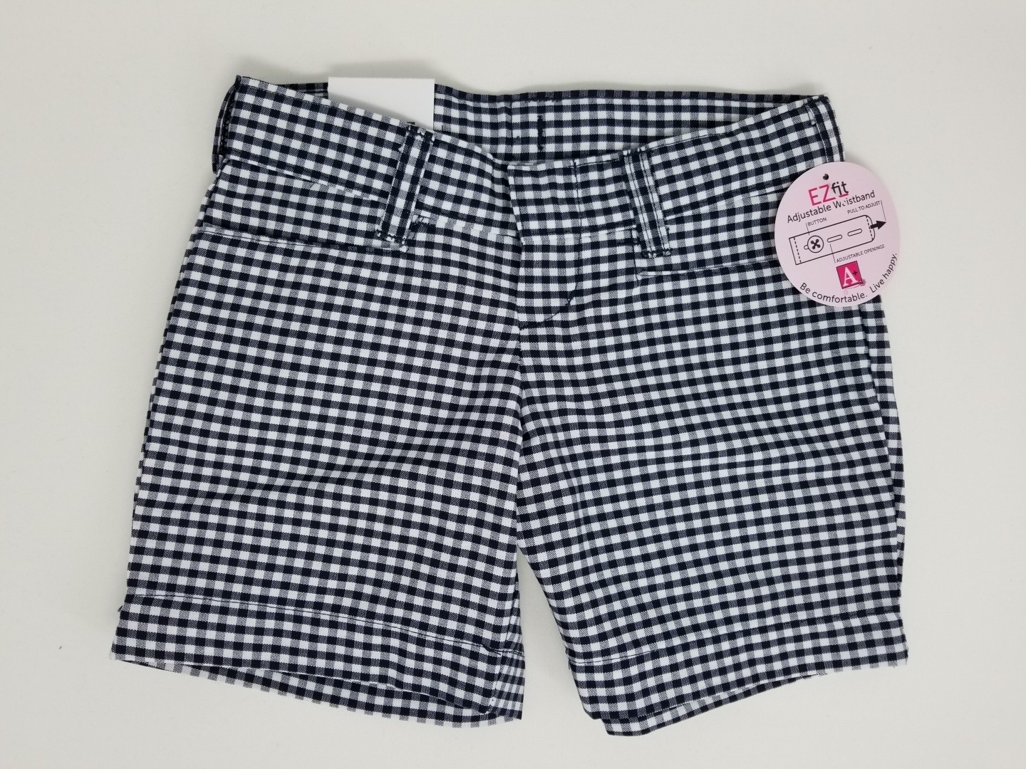Girls Plaid Short- Uncuffed-Plaid 25
