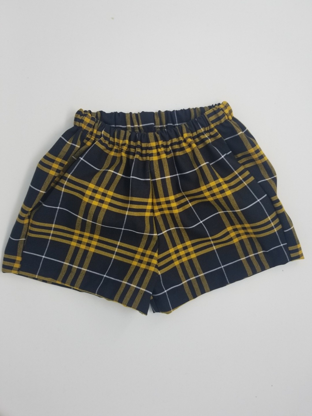Toddler Pull On Short- Plaid 12