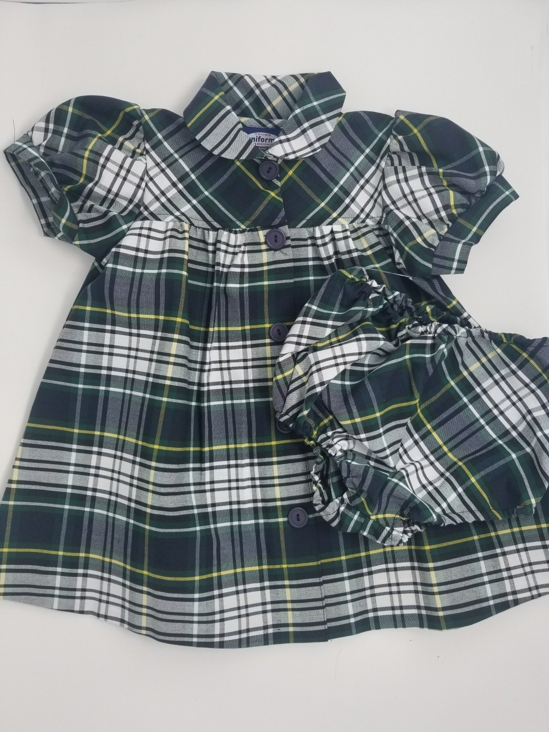 Plaid Smock Dress-Plaid 5