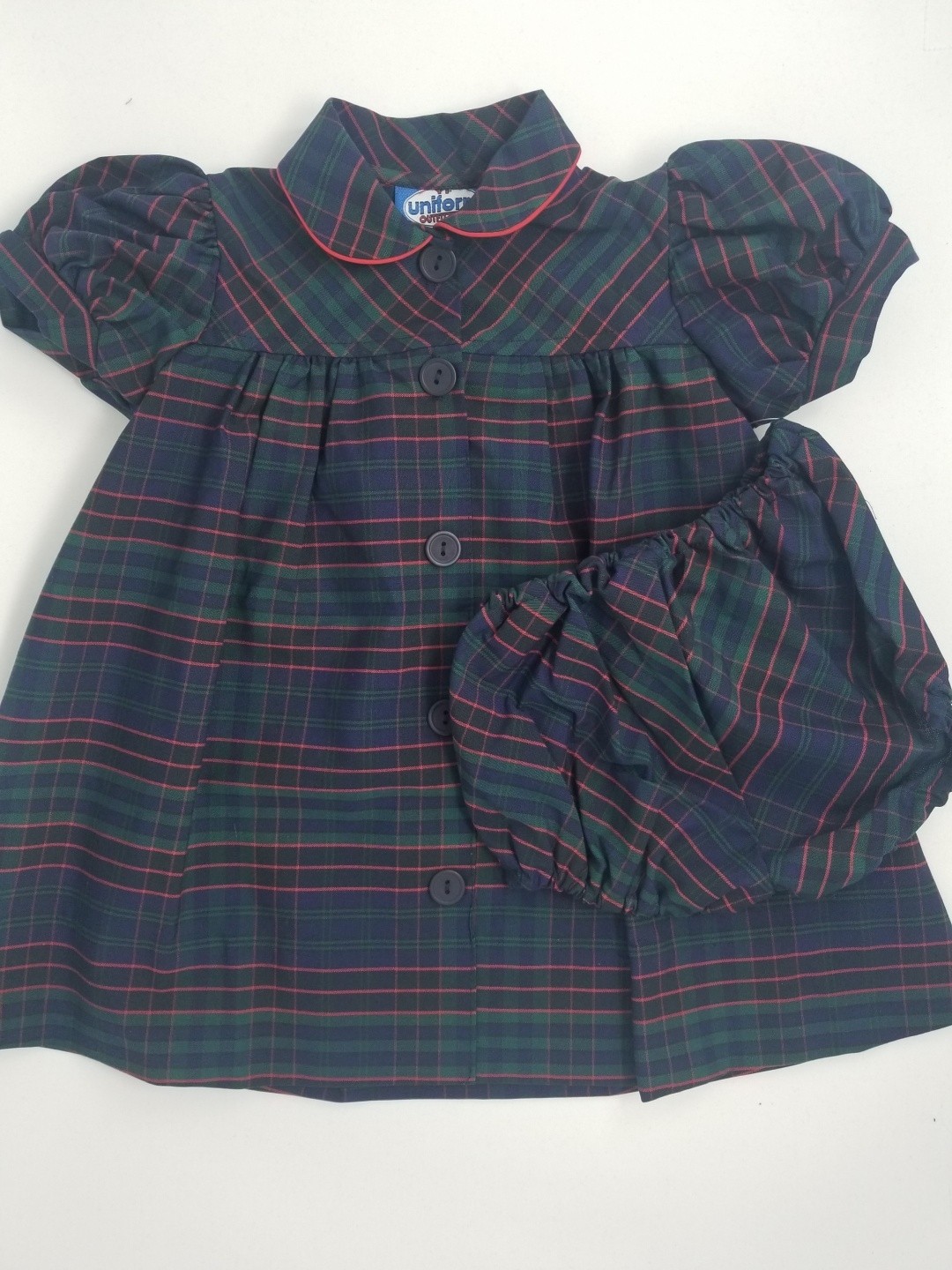 Plaid Smock Dress-Plaid 19