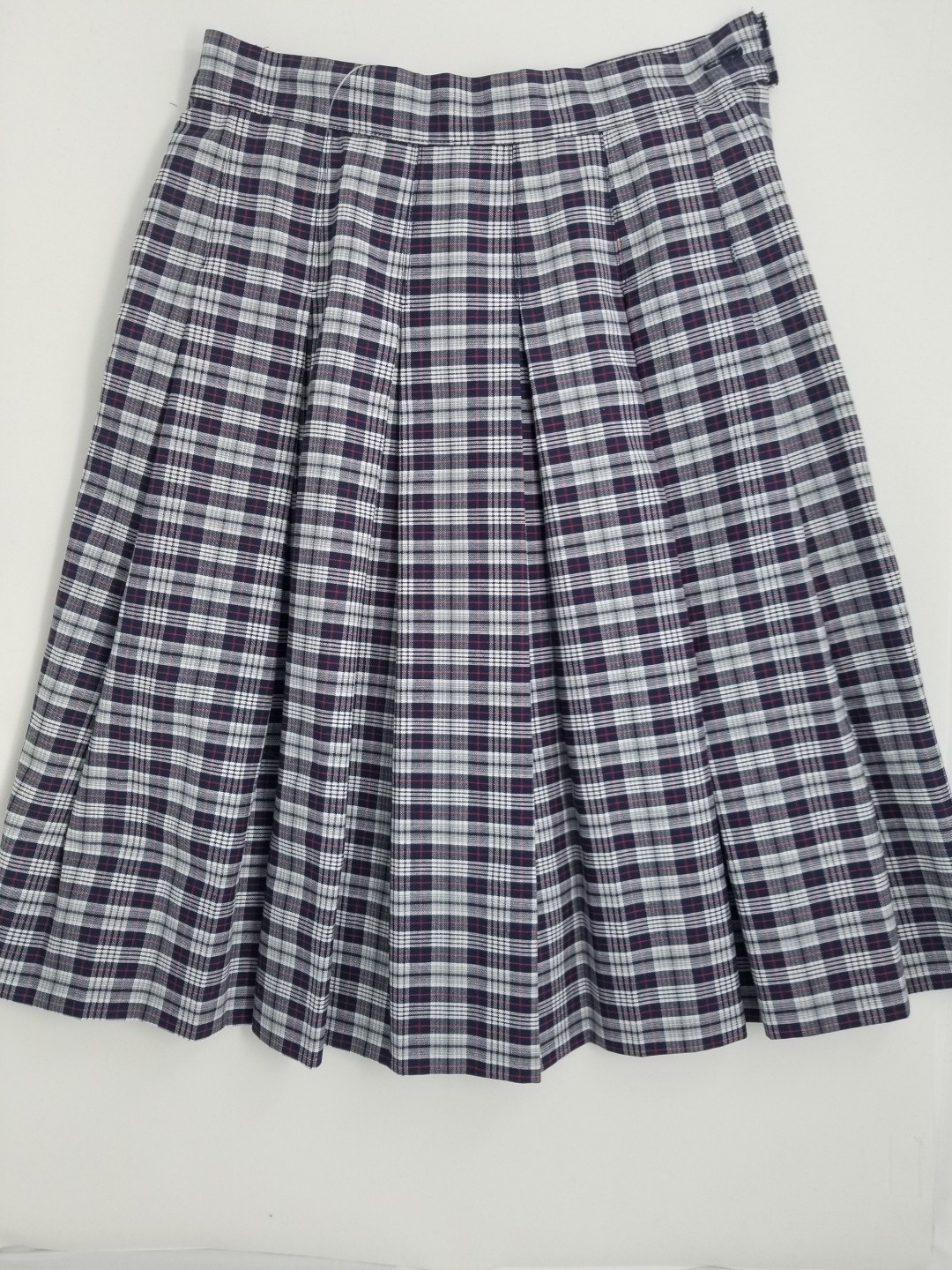 Stitch Down Pleat Skirt- Style 11-Plaid 36