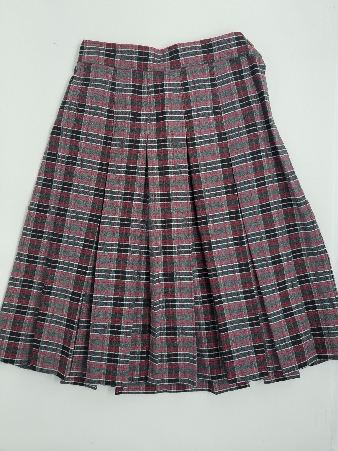 Stitch Down Pleat Skirt- Style 11-Plaid 41