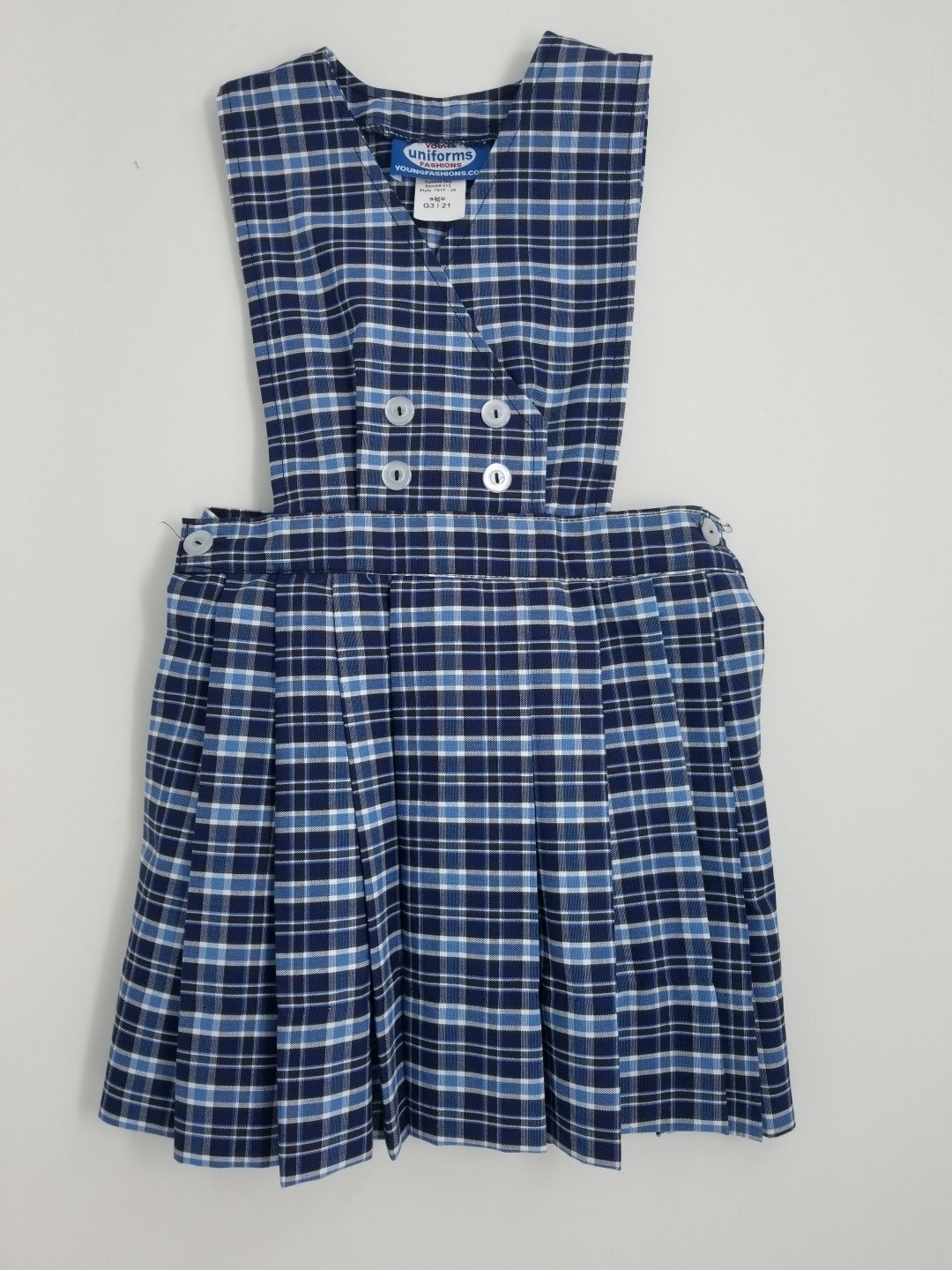 Bib Top Jumper- Style 28-Plaid 78