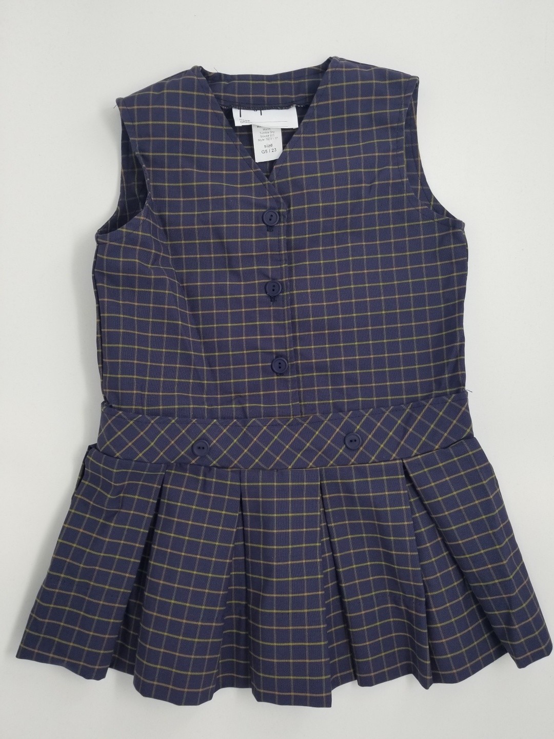 Drop Waist Jumper- Style 07/17-Plaid 18