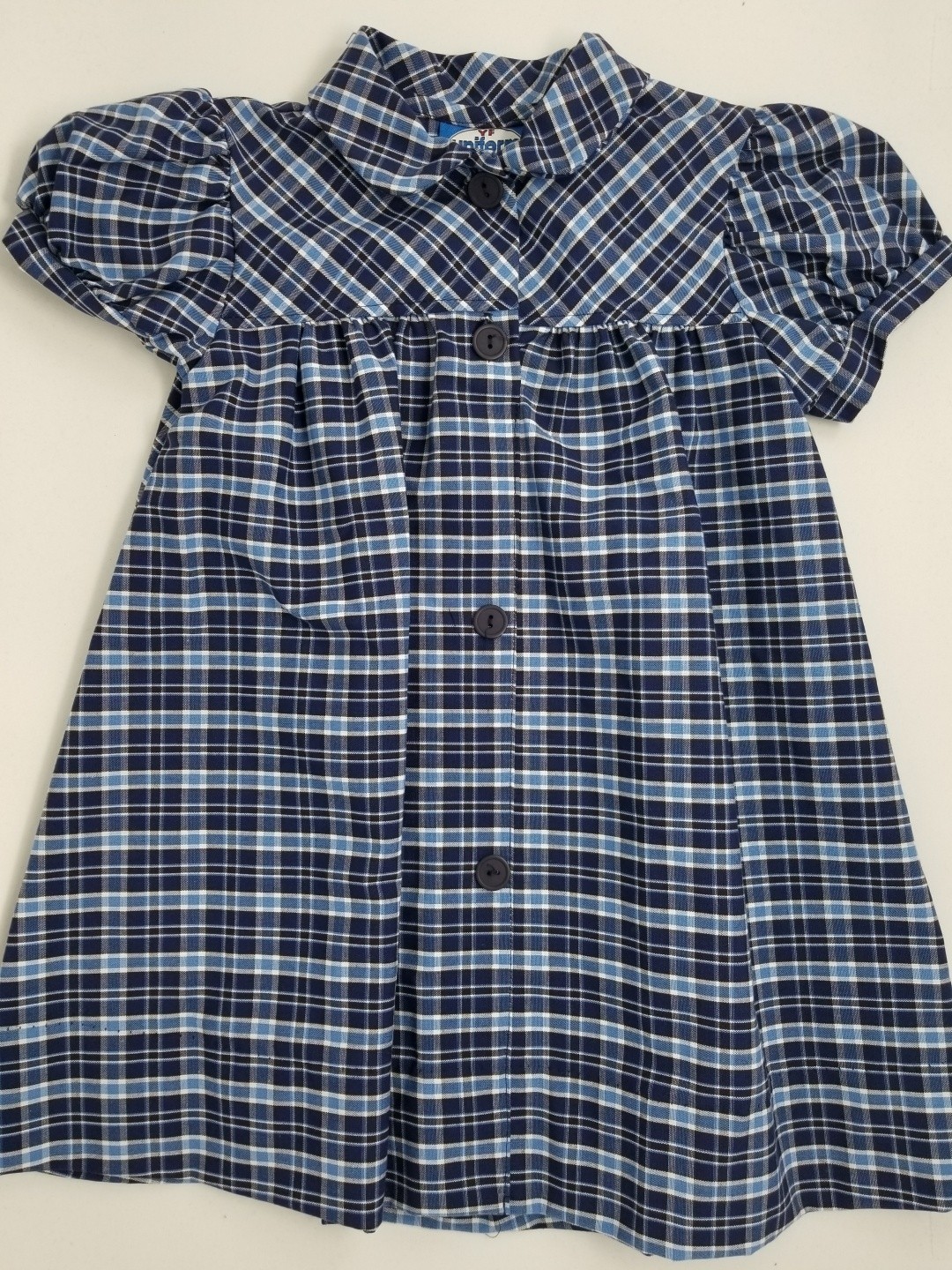 Plaid Smock Dress-Plaid 78