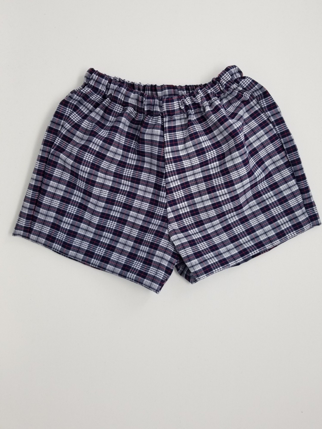 Girls Modesty Short- Plaid-Plaid 36