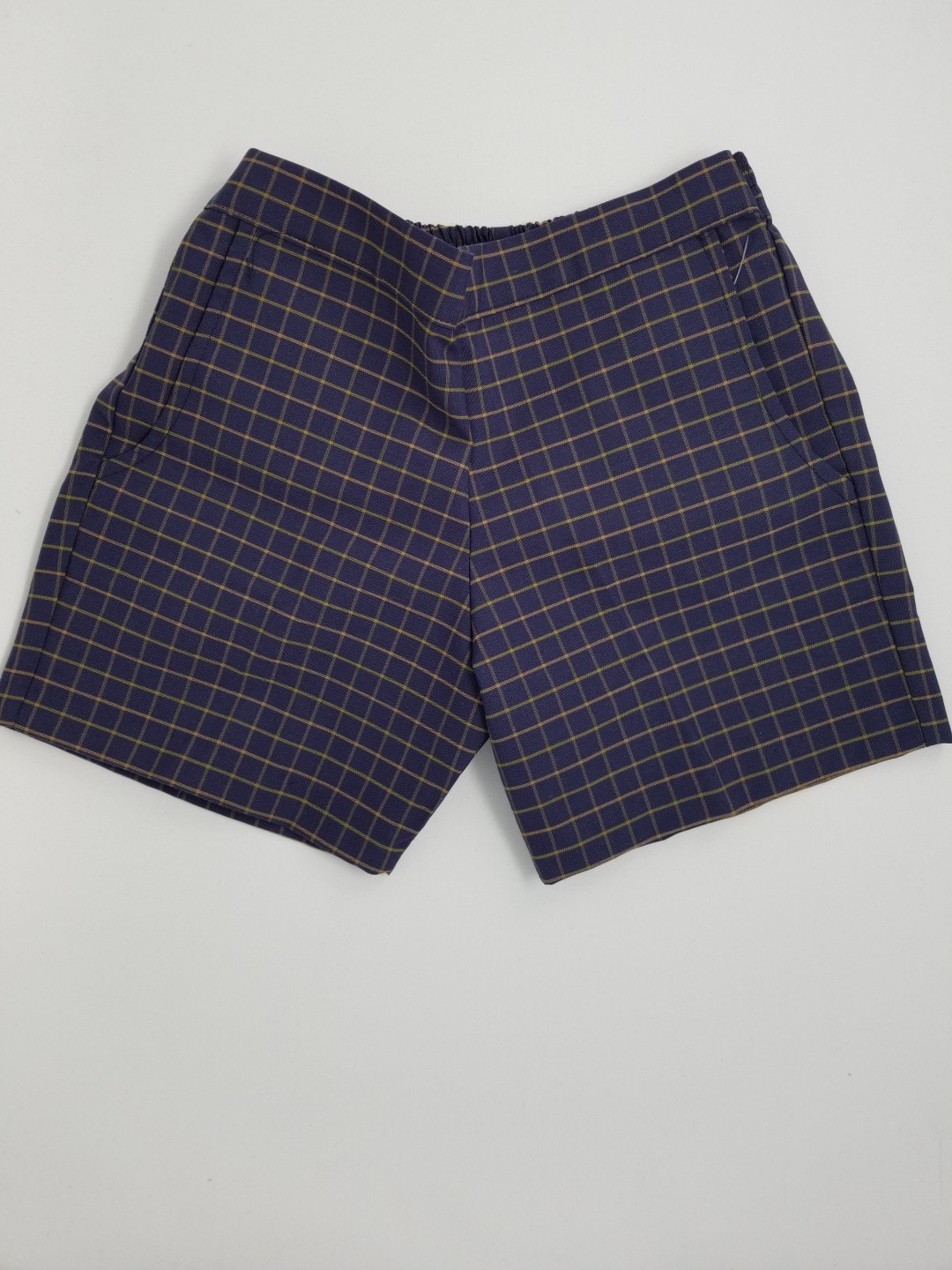 Girls Plaid Short- Uncuffed-Plaid 18