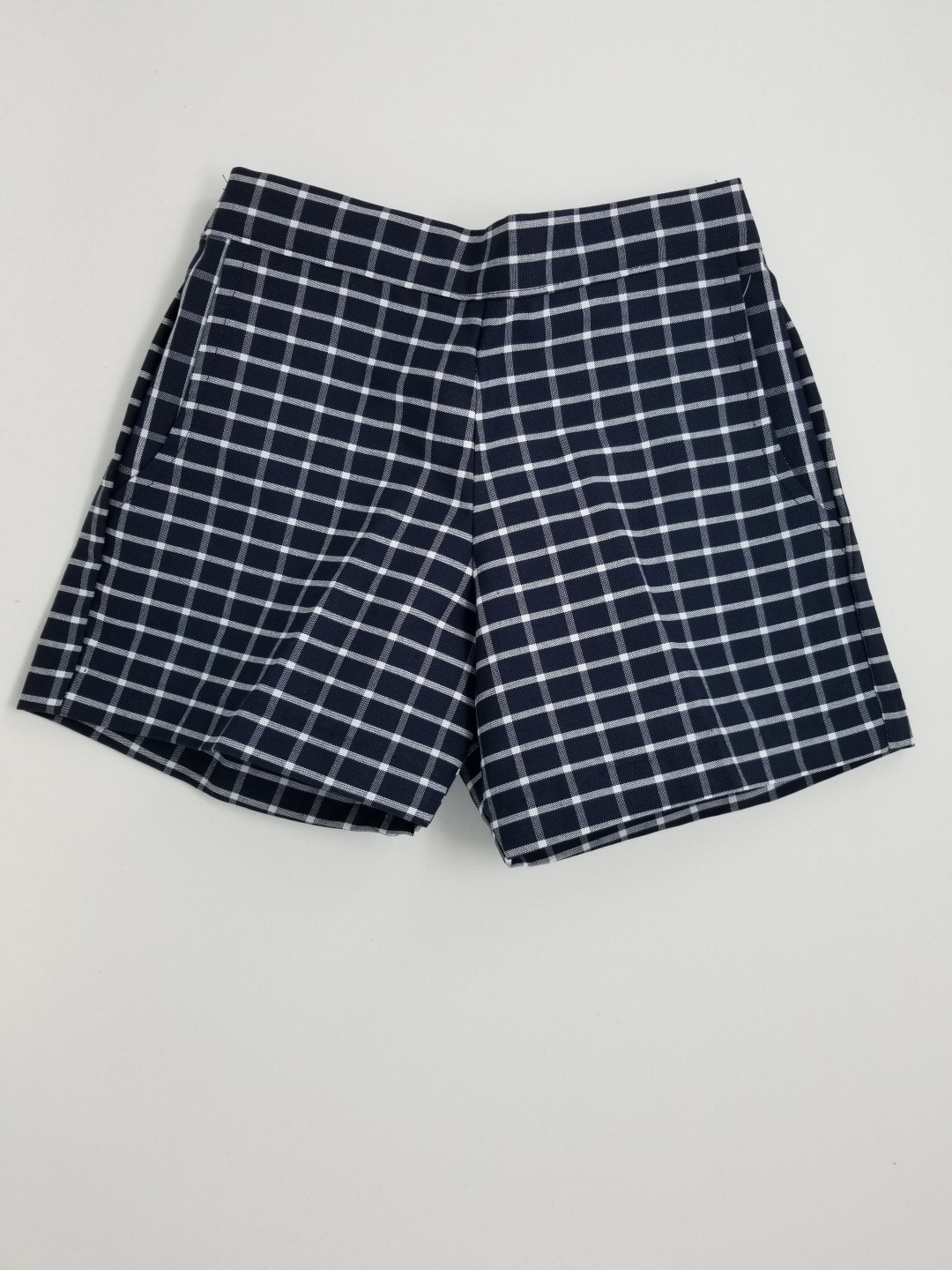 Girls Plaid Short- Uncuffed-Plaid 8