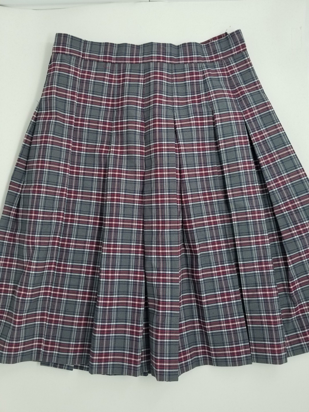 Stitch Down Pleat Skirt- Style 11-Plaid 84
