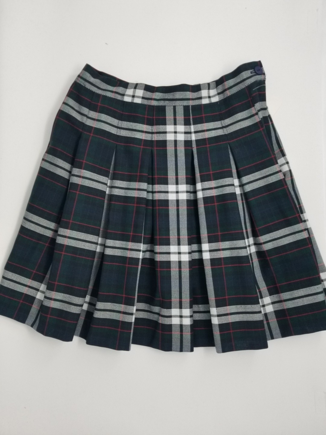 Stitch Down Pleat Skirt- Style 11-Plaid 69