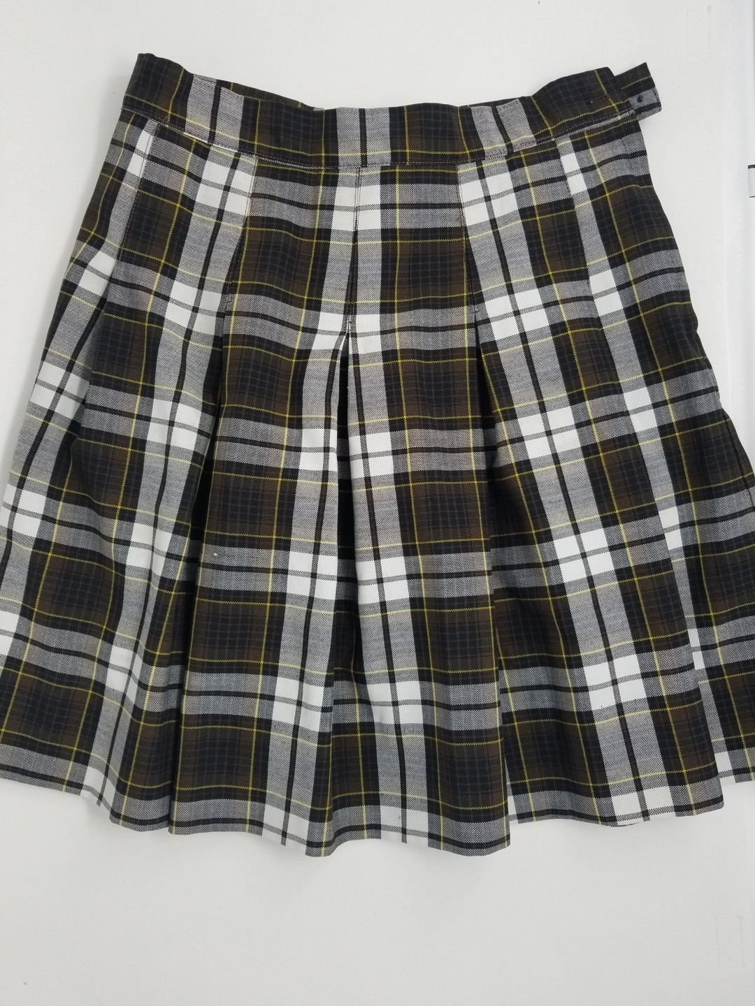 Stitch Down Pleat Skirt- Style 11-Plaid 65