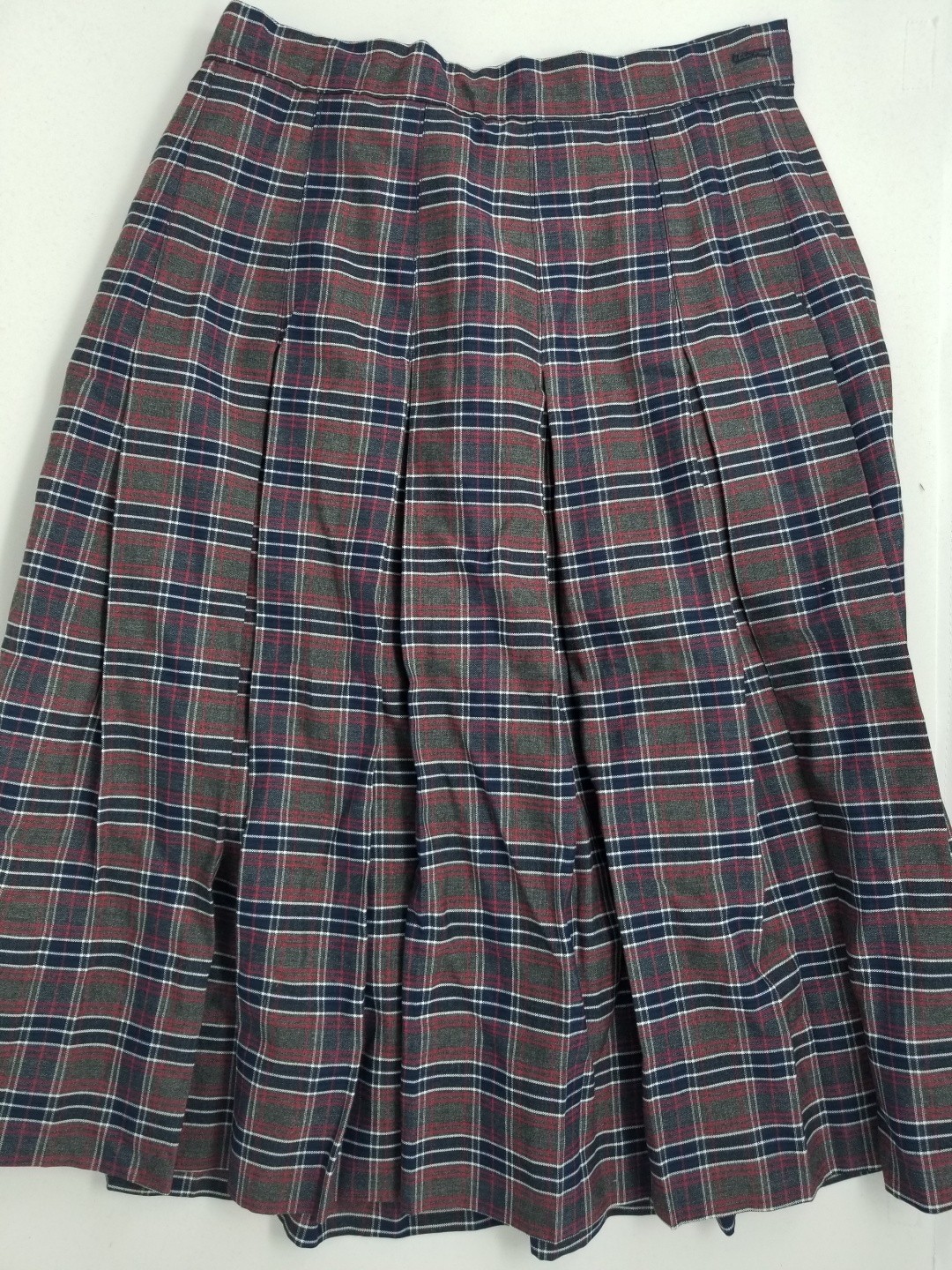 Stitch Down Pleat Skirt- Style 11-Plaid 31