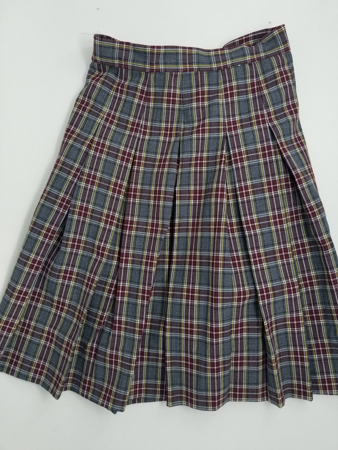 Stitch Down Pleat Skirt- Style 11-Plaid 9