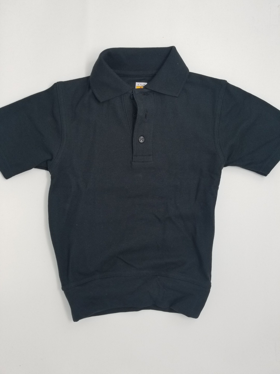 Banded Bottom "No Tuck" Knit Shirt- Smooth/Jersey- Short Sleeve-Navy