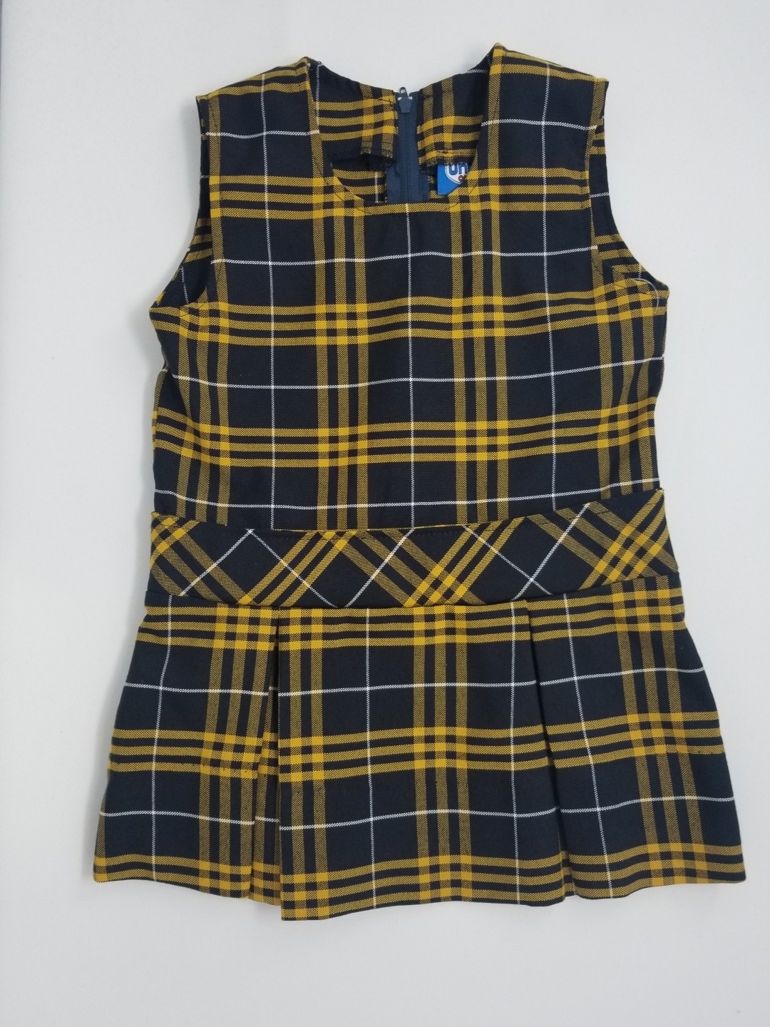 Toddler Drop Waist Jumper- Plaid 12