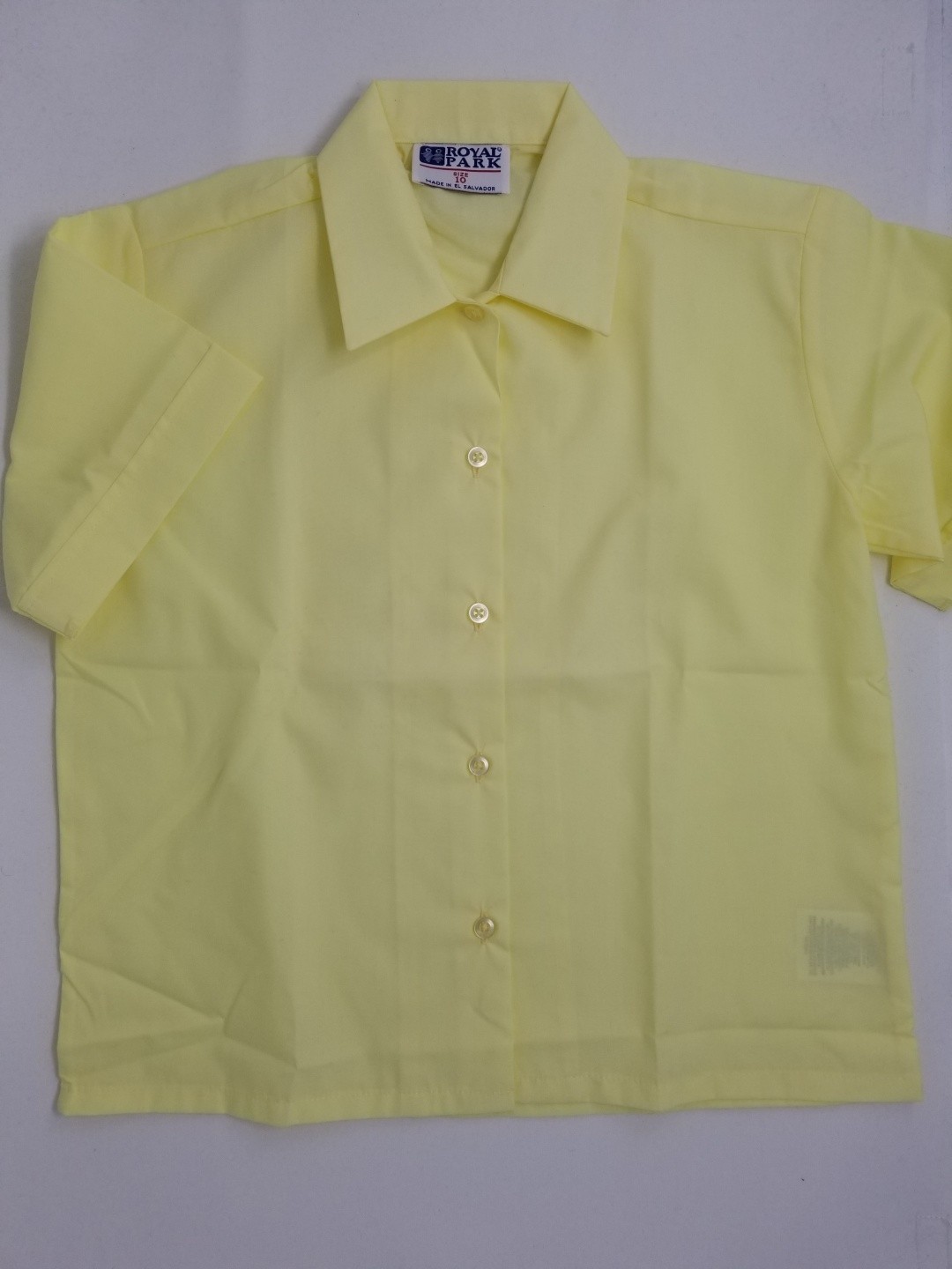Sport Collar Blouse-Yellow