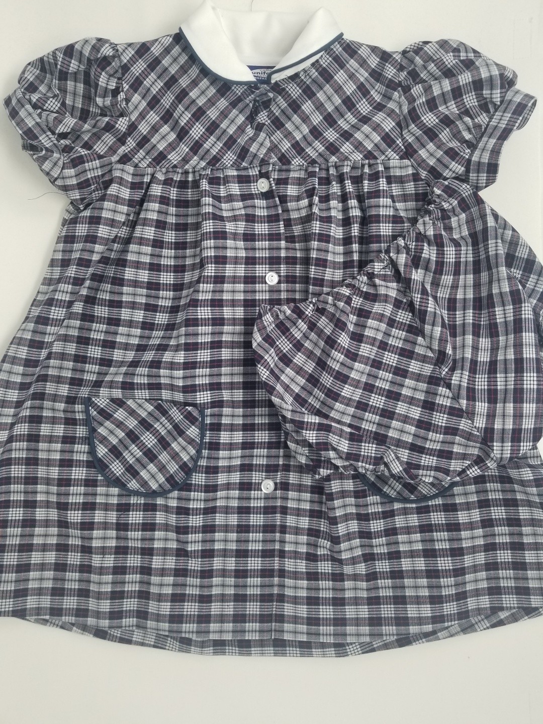 Plaid Smock Dress-Plaid 36