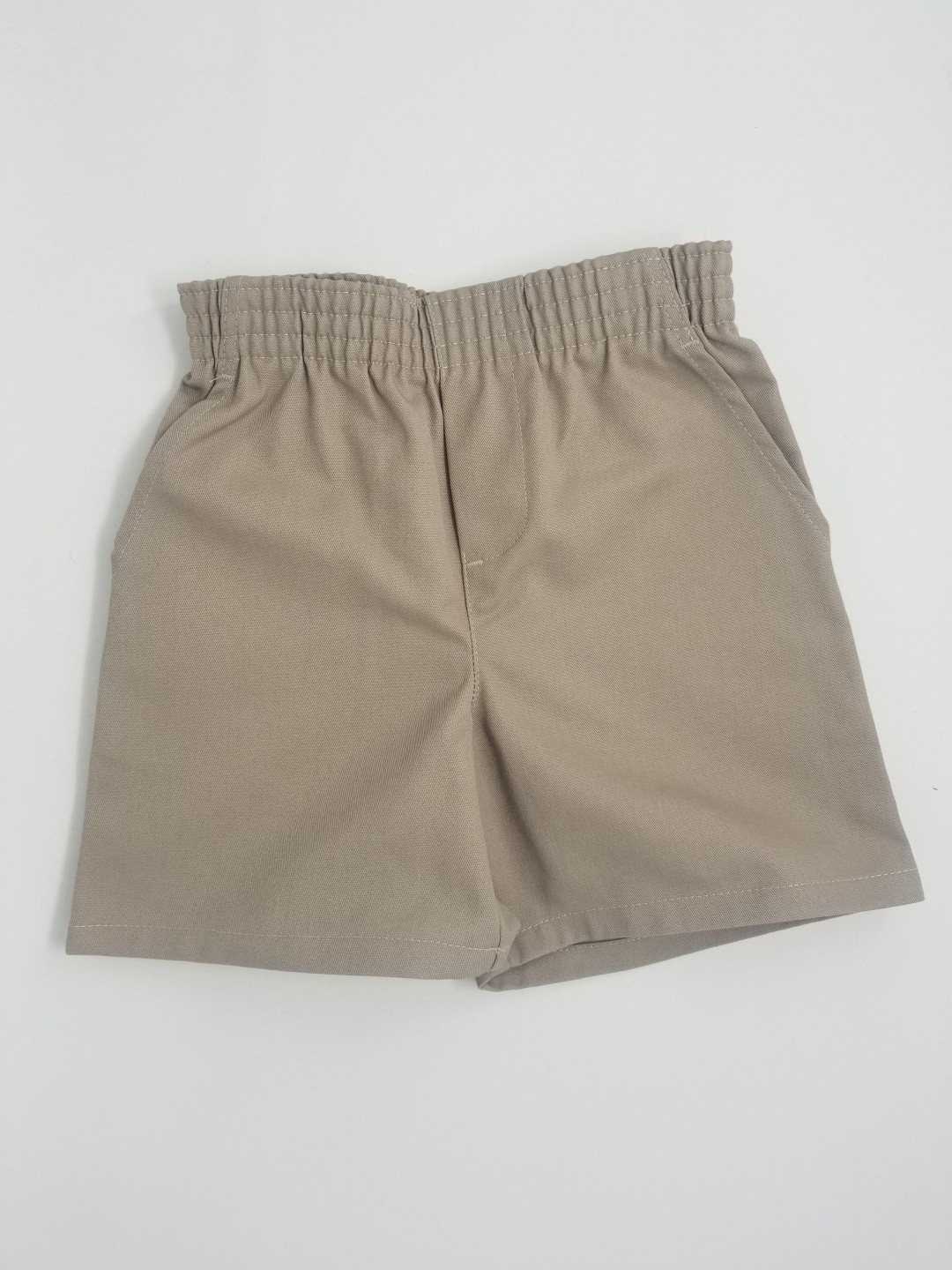 Toddler Pull-On Short- Solid Colors-Khaki
