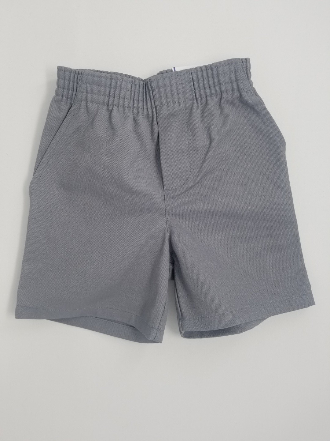 Toddler Pull-On Short- Solid Colors-Grey