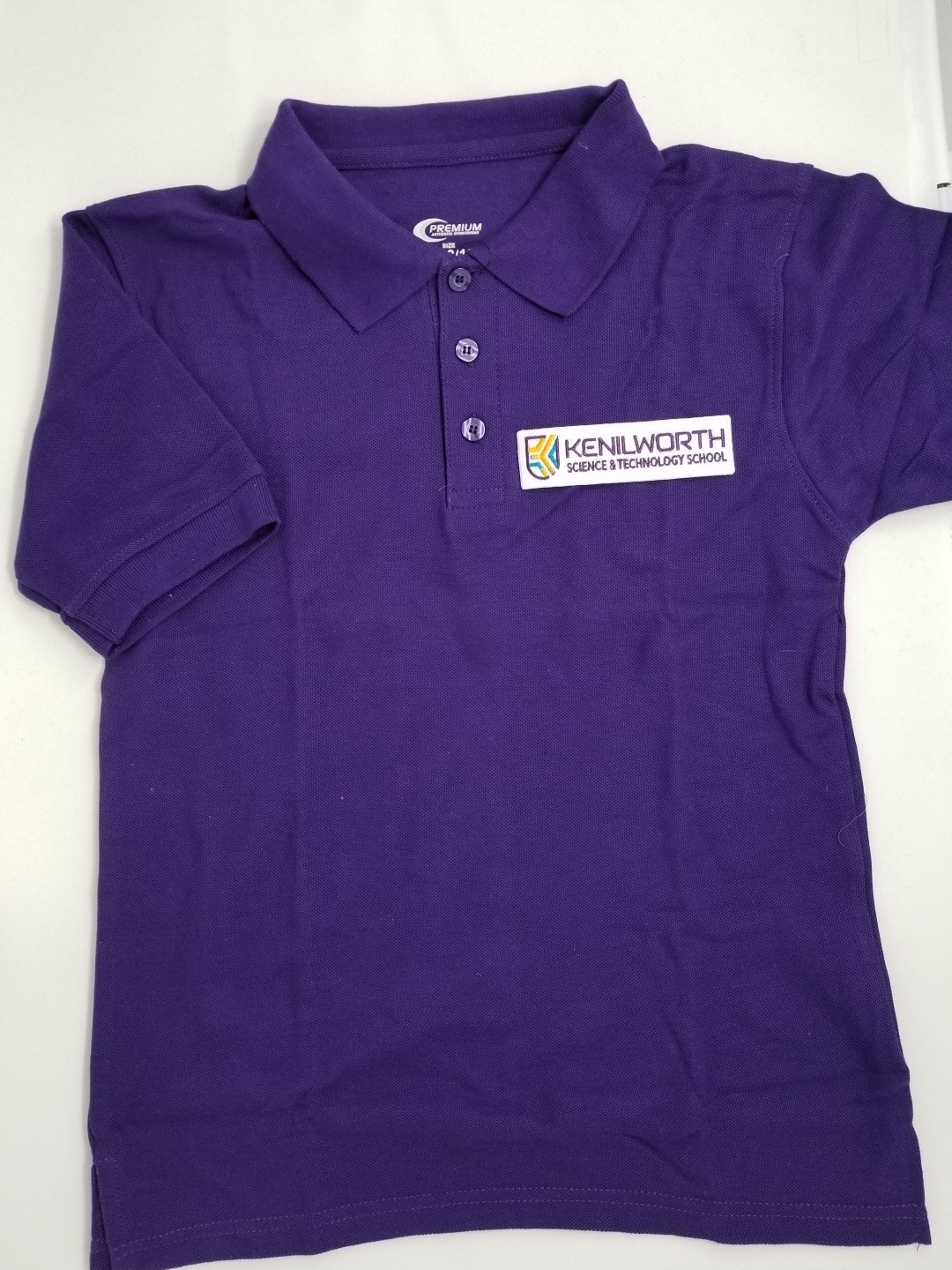 Pique Knit Polo for Kenilworth STEM- Short Sleeve-Purple