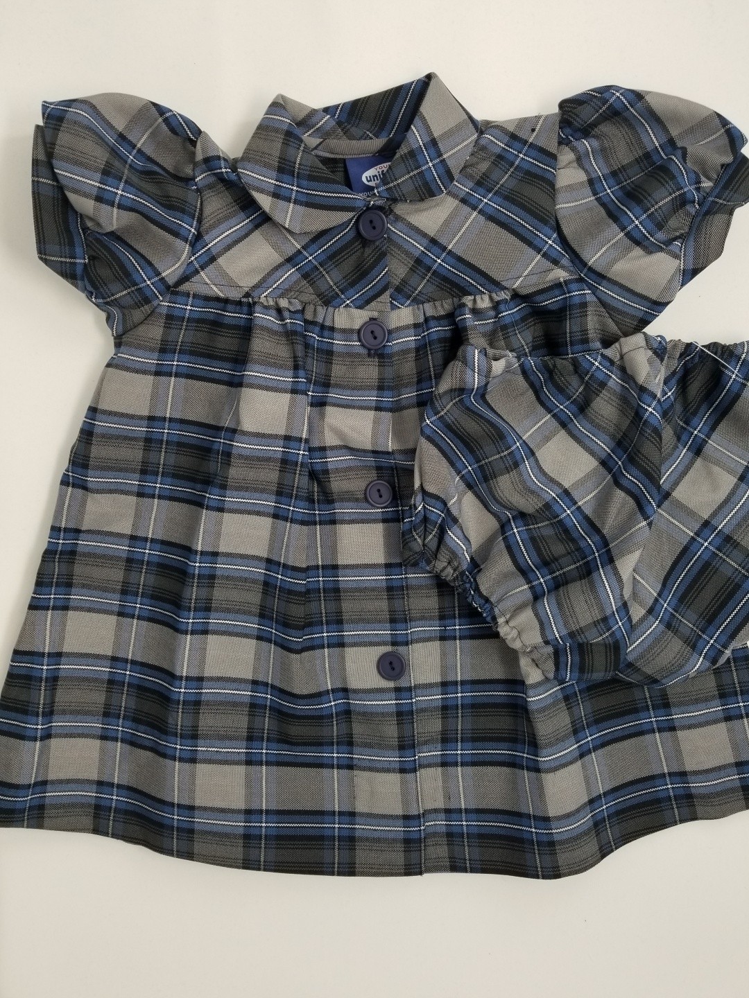 Plaid Smock Dress-Plaid 73