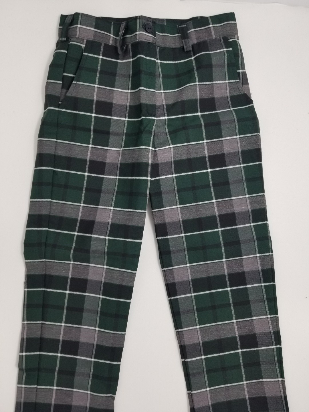 Girls Plaid Pants- Flat Front-Plaid 13