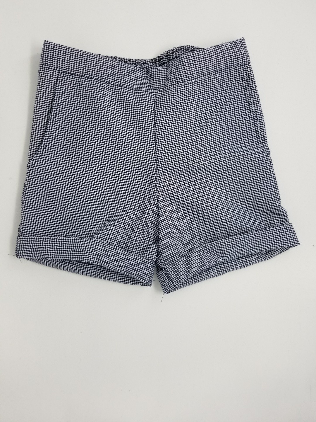 Girls Plaid Shorts- Uncuffed-Plaid 29