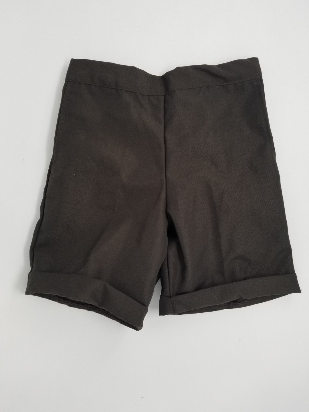 Girls Plaid Shorts- Cuffed hem-Plaid 6