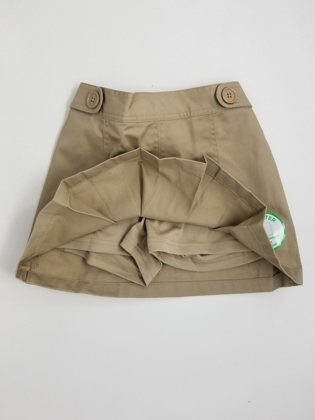 Skort Plissé The Children's Place - Coton Kaki - Taille 10 Fille - Neuf Avec étiquettes (NWT)