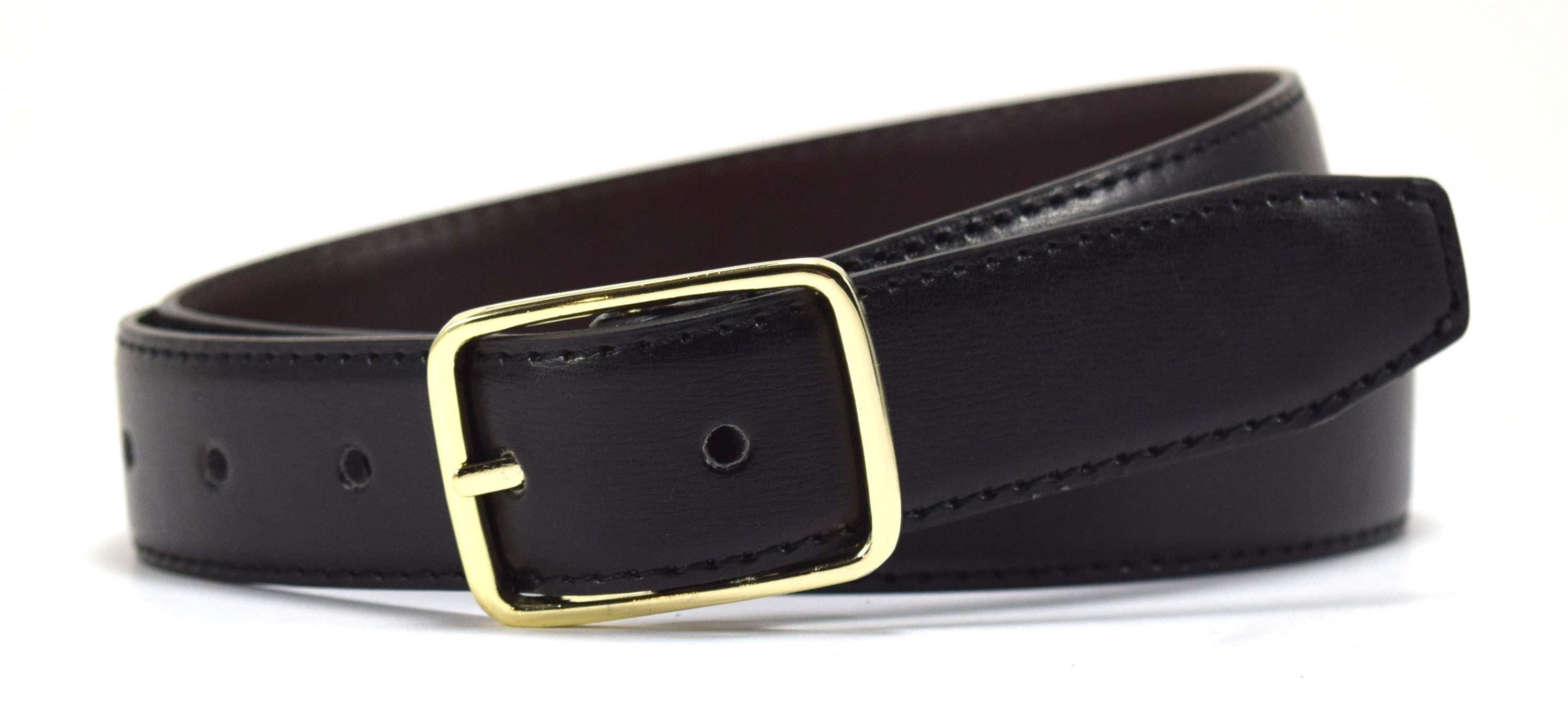 Reversible Leather Belt-Navy/Black