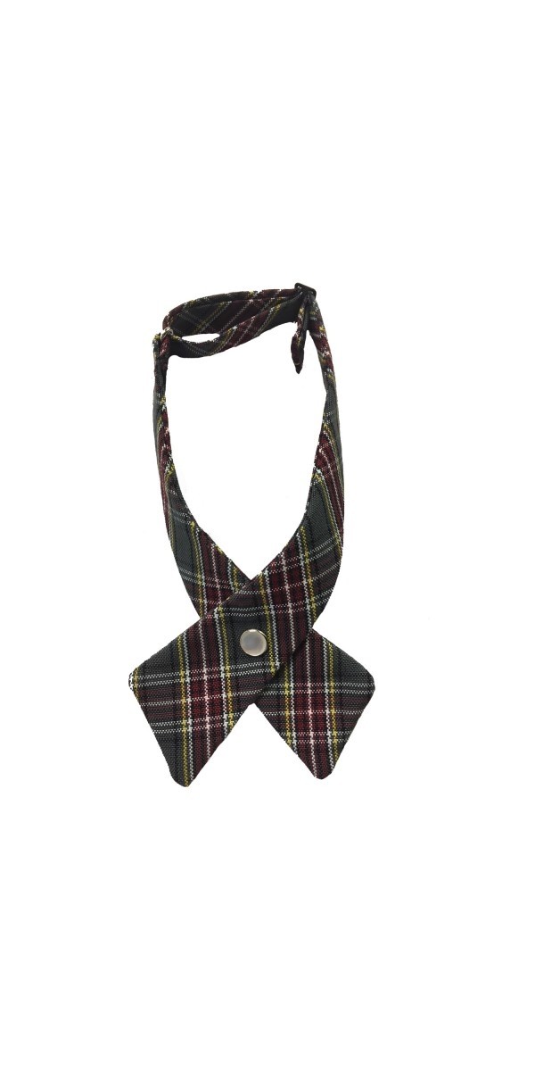 Girls Crossover Tie-Plaid 9