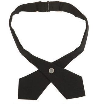 Girls Crossover Tie-Black