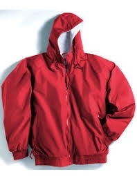 Hooded Jacket with Lining-Red