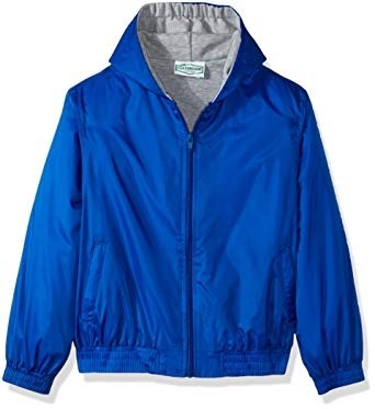 Hooded Jacket with Lining-Royal Blue