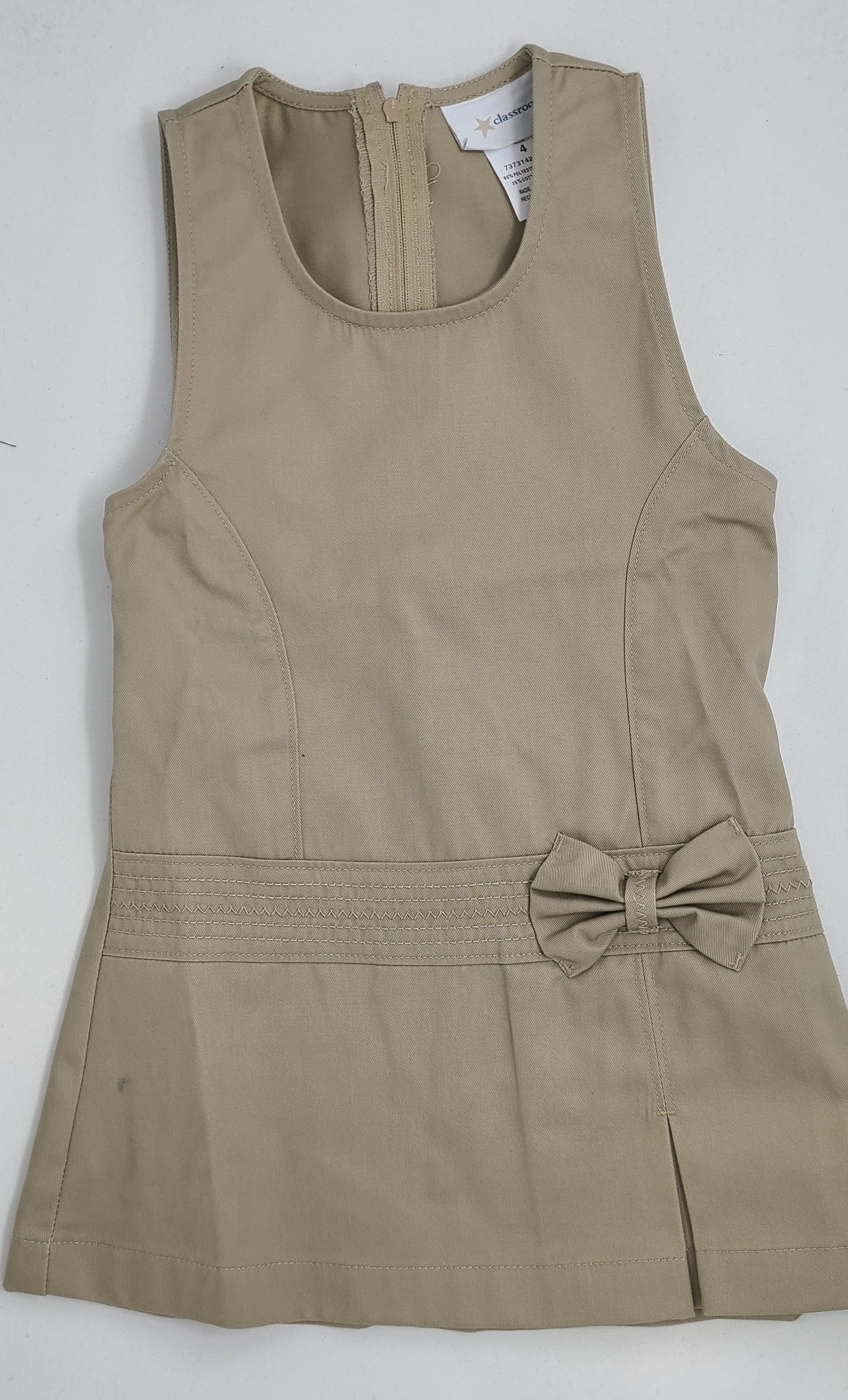 Bow Front Jumper-Khaki