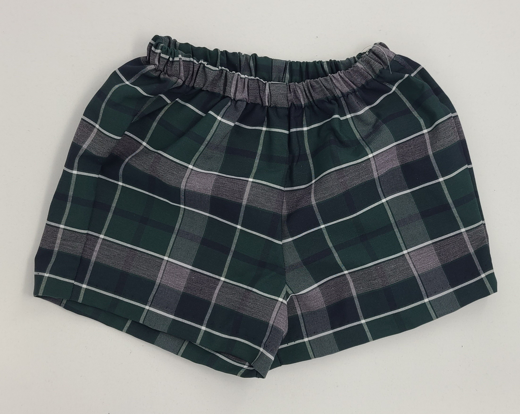 Girls Modesty Short- Plaid-Plaid 13