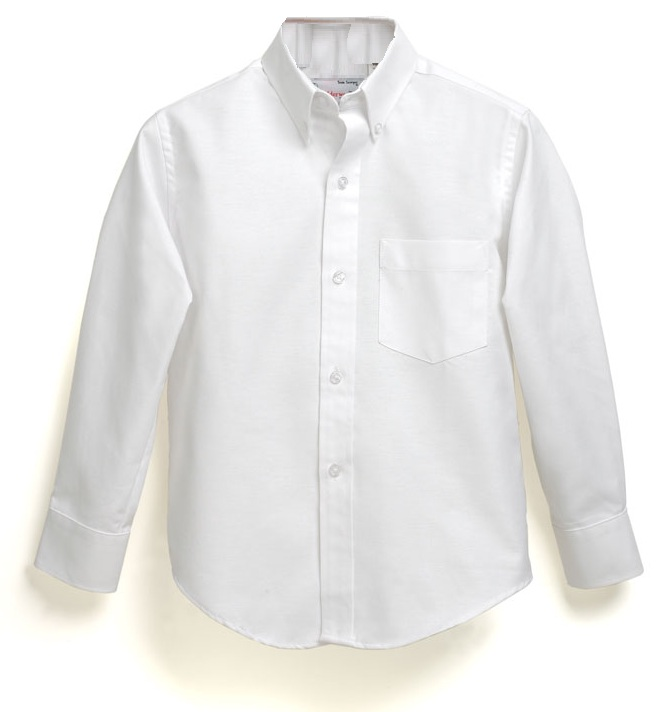 Girls White Oxford (for grades 6-8 only)- Long Sleeve-Oxford White