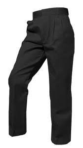 Boys Pleated Pants-Black