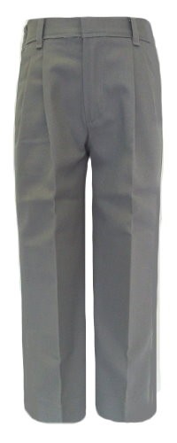 Boys Pleated Pants-Grey