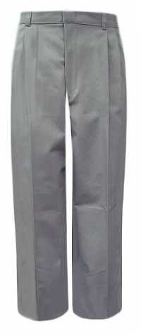 Girls Pants- Solid Color- Pleated Front-Grey