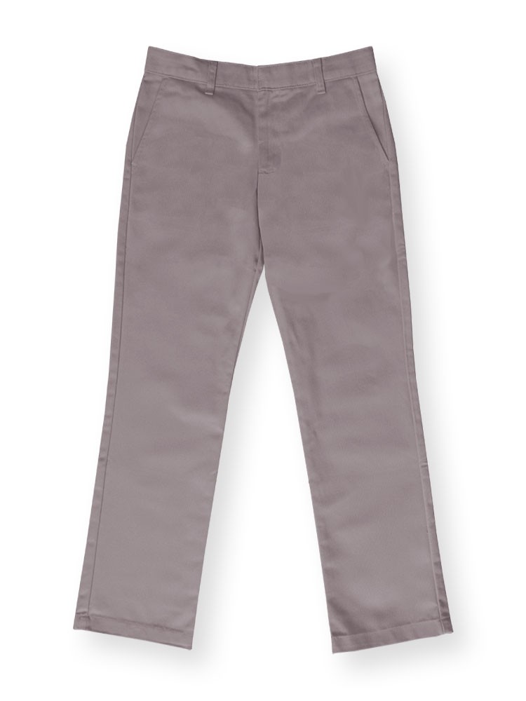 Girls Pant- Flat Front -Grey