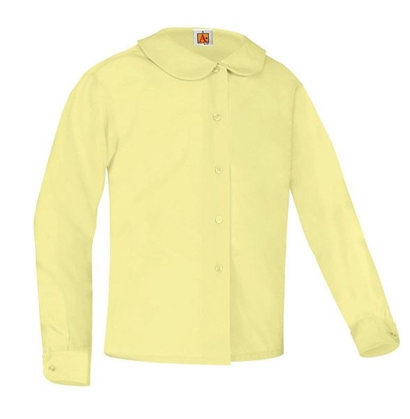 Peter Pan Blouse- Long Sleeve-Yellow