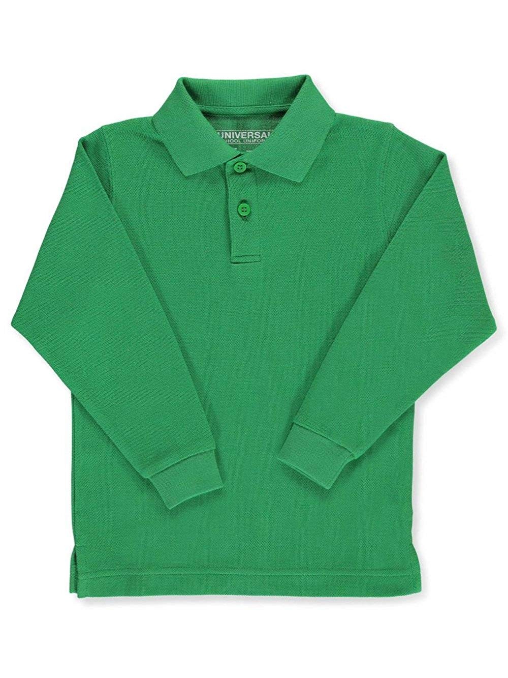 Best Value Pique Knit Shirt- Long Sleeve-Kelly Green