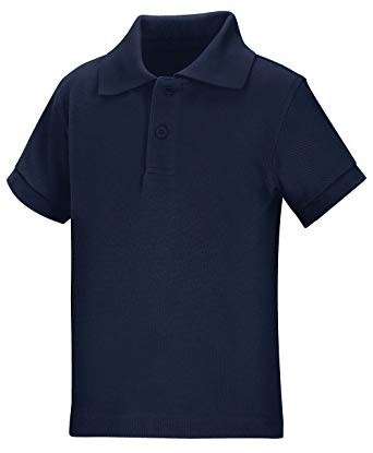 Pique Polo - Banded Sleeve - Short Sleeve-Navy