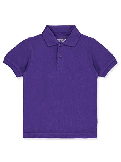 Pique Polo - Banded Sleeve - Short Sleeve-Purple