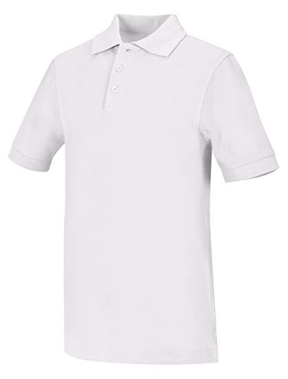 Pique Polo - Banded Sleeve - Short Sleeve-White