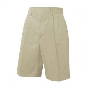 Boys Pleated Shorts-Khaki